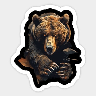 Secrets Shrouded In Grizzly Bear Sticker